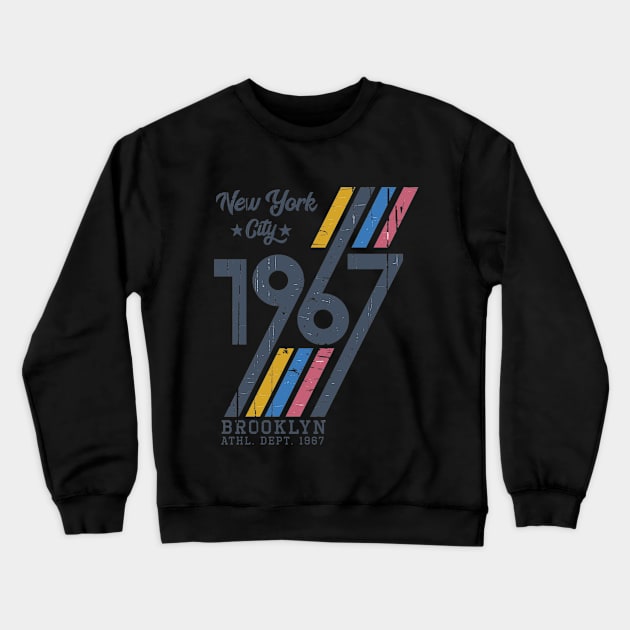 'I Love NYC' 1967 Brooklyn Crewneck Sweatshirt by Shaun Artsy